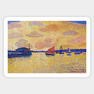 Watsons Bay yellow sunset Sticker